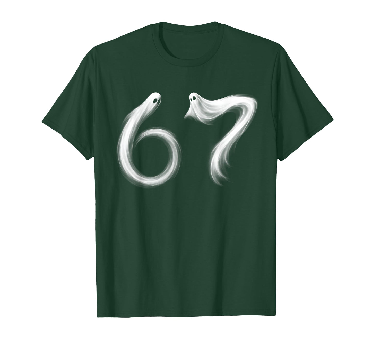 Funny Six Seven 6 7 Meme 67 Design Ghost Halloween Costume T-Shirt