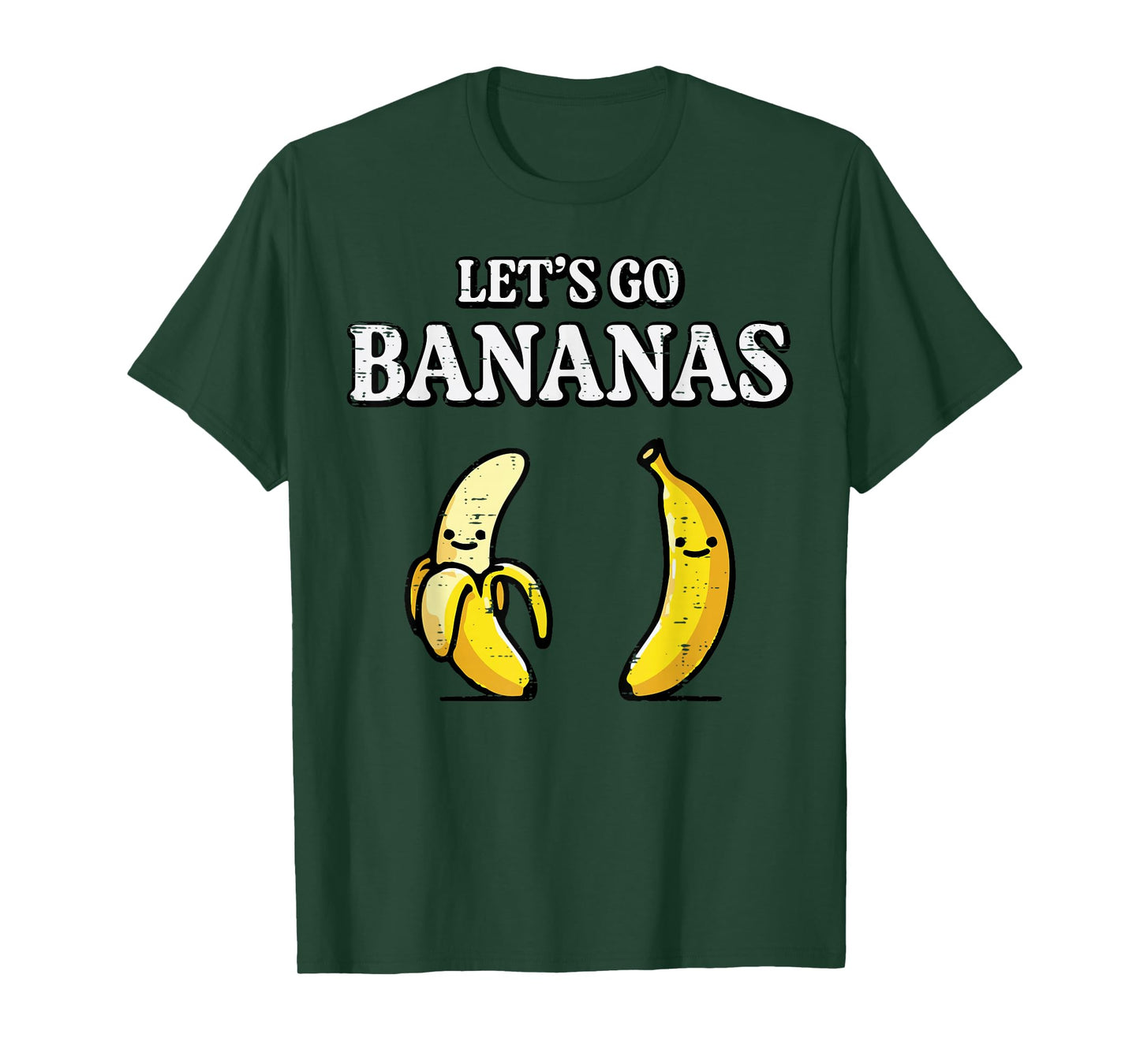 Lets Go Bananas Funny Tropical Fruit Lover Men Women Kids T-Shirt