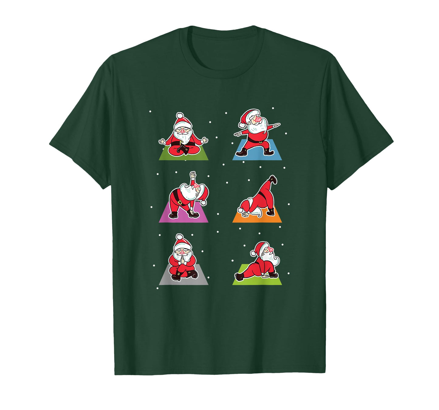 Christmas Yoga Santa Practice Yoga Xmas Meditation T-Shirt