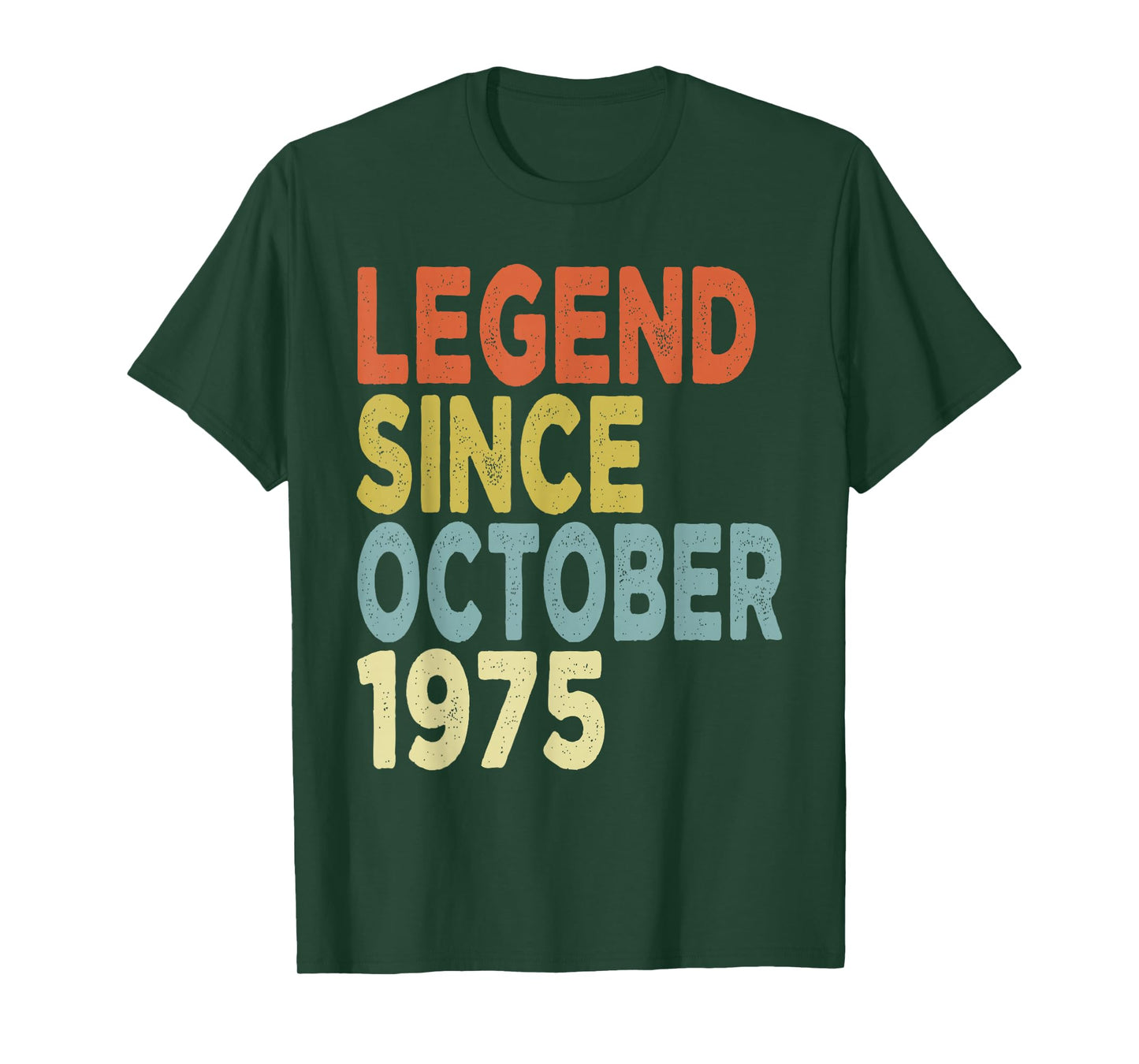 50 Years Old Legend Since October 1975 Tees 50th Birthday T-Shirt