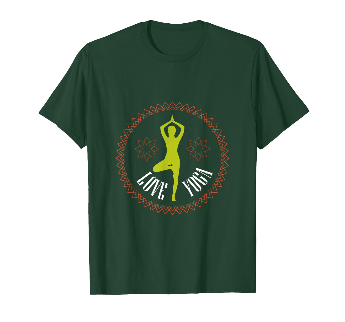 Yoga Tee Shirts "I LOVE YOGA" for Yoga Lovers T-Shirt