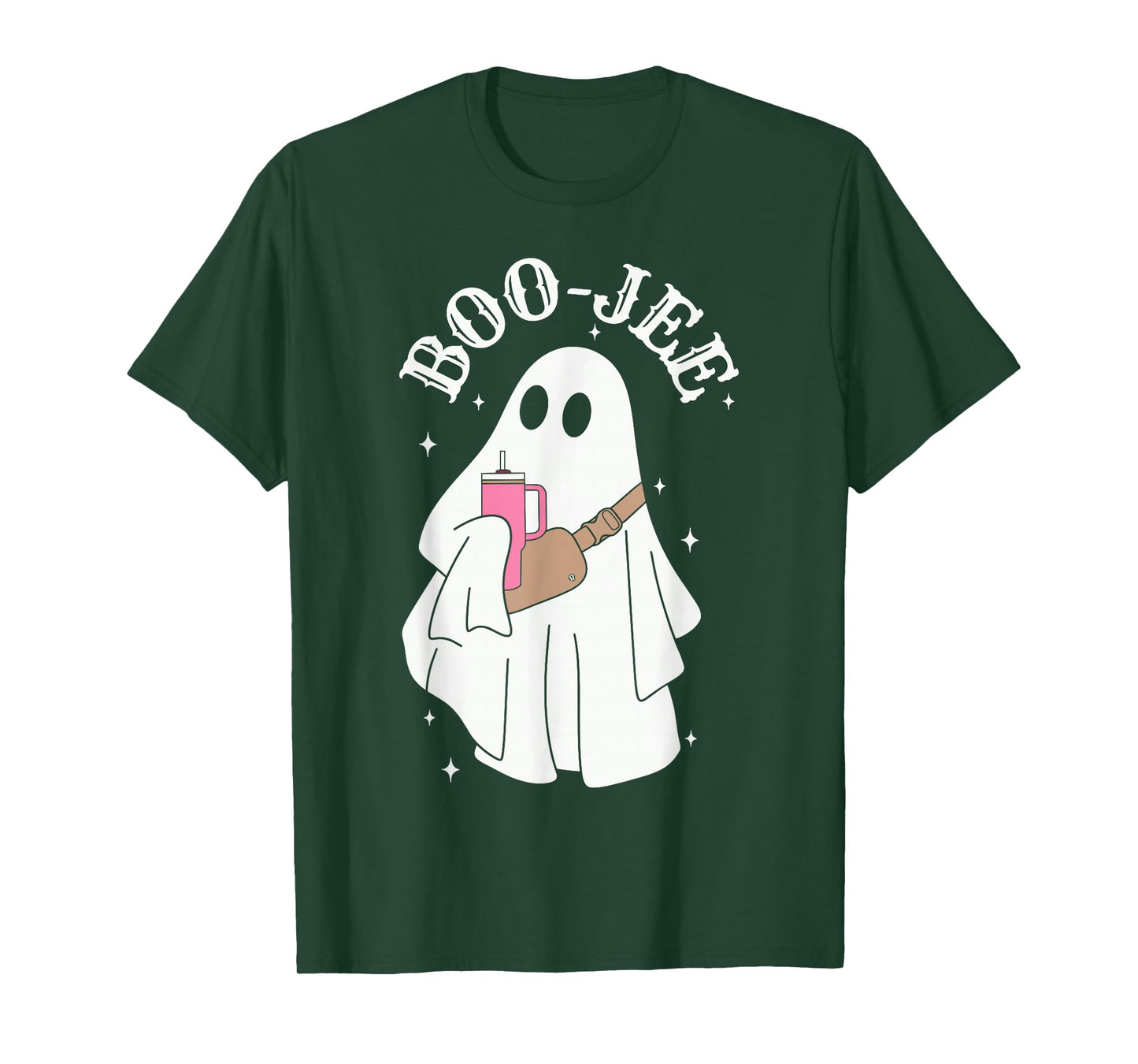 Boujee Boo-jee Cute Ghost Spooky Season Halloween Costume T-Shirt