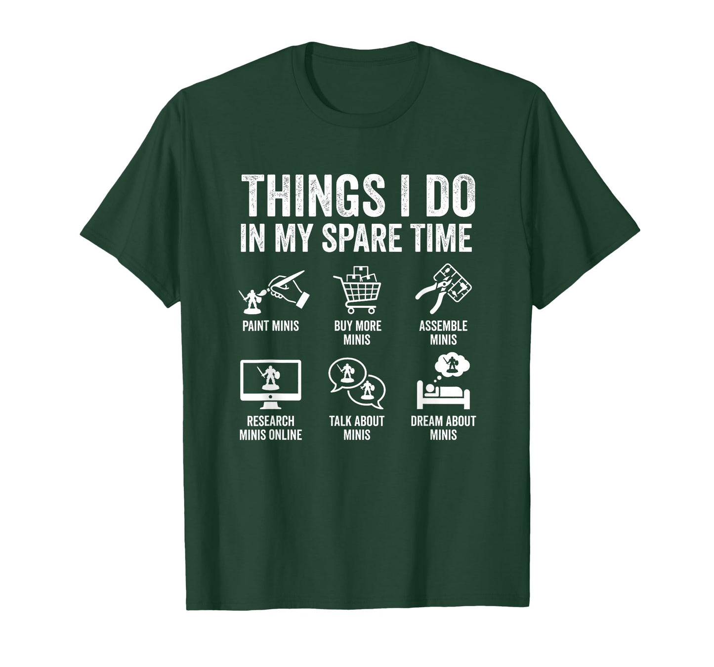 Painting Miniatures Tabletop Wargame Board Games Enthusiast T-Shirt