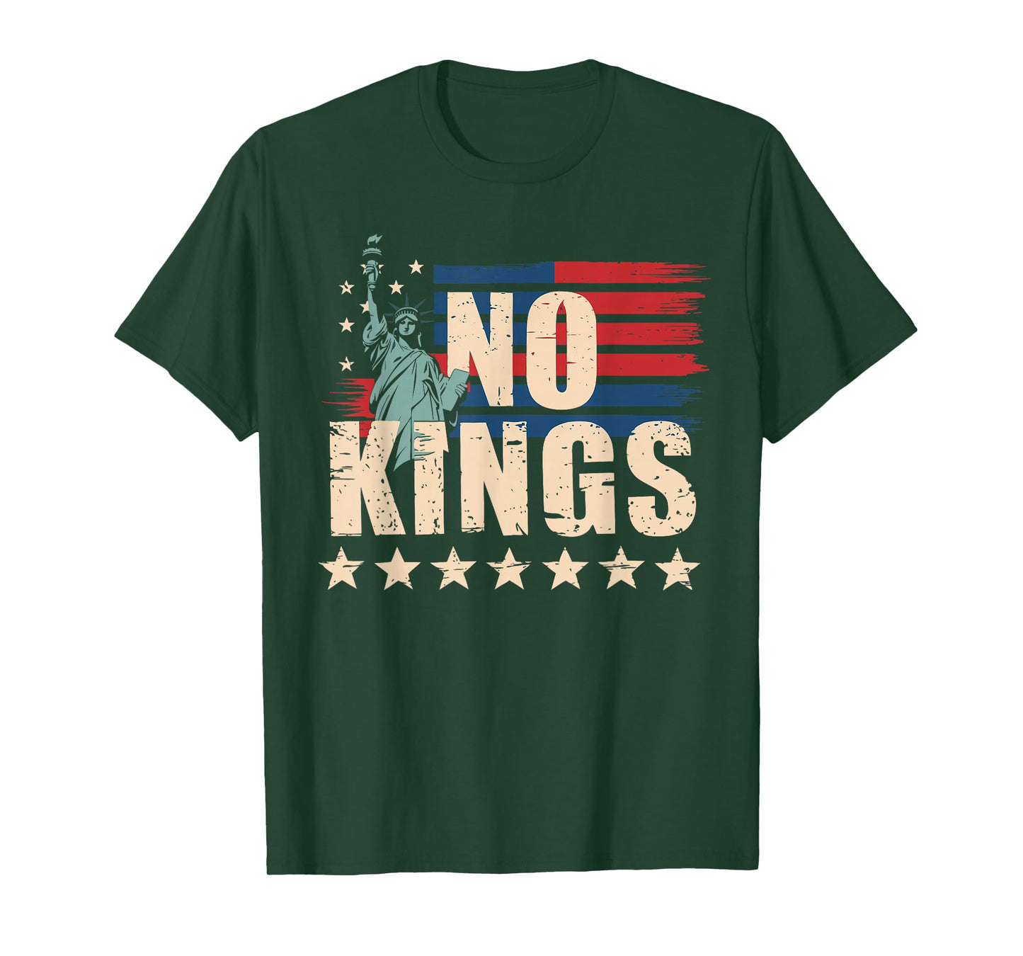 No Kings in America Statue of Liberty 1776 October 18 T-Shirt