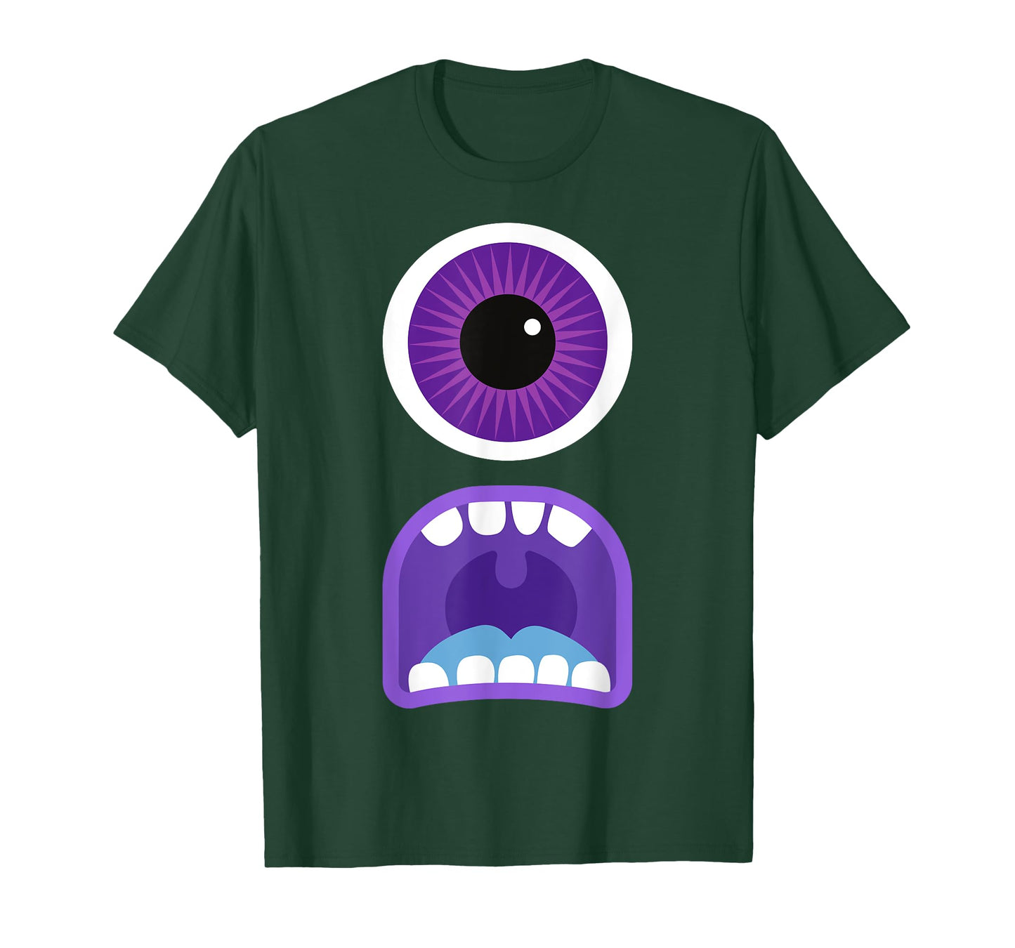 Cute Monster Face Costume Men's Women's Halloween T-Shirt