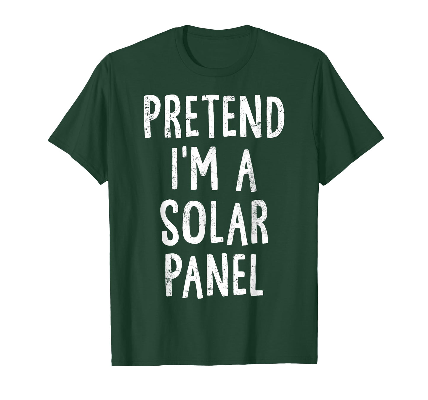 Pretend I'm A Solar Panel Lazy Easy Halloween Costume T-Shirt