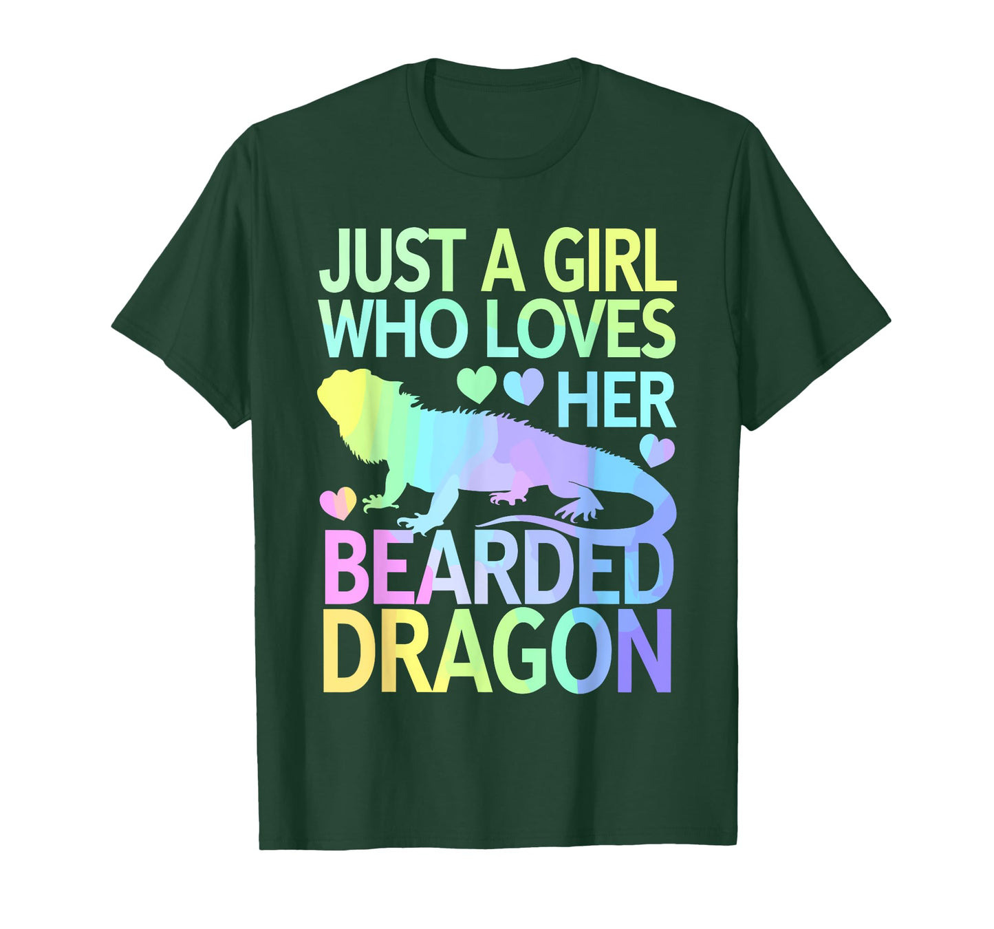 Cool Bearded Dragon Art For Women Girls Bearded Dragon Lover T-Shirt