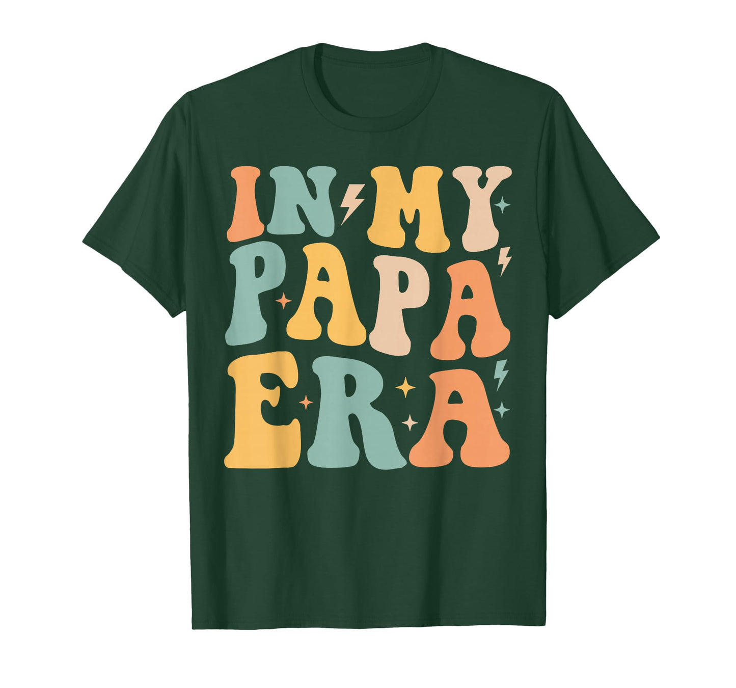 Retro Groovy In My Papa Era Father's Day T-Shirt
