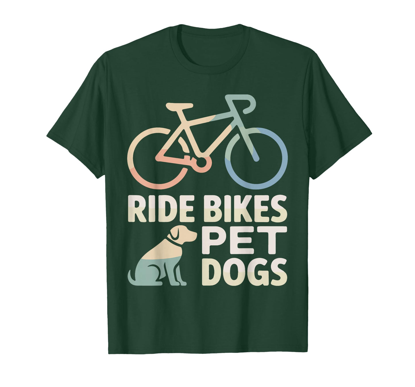 Ride Bikes Pet Dogs Bicycle Cycling Biking Dog Lover T-Shirt