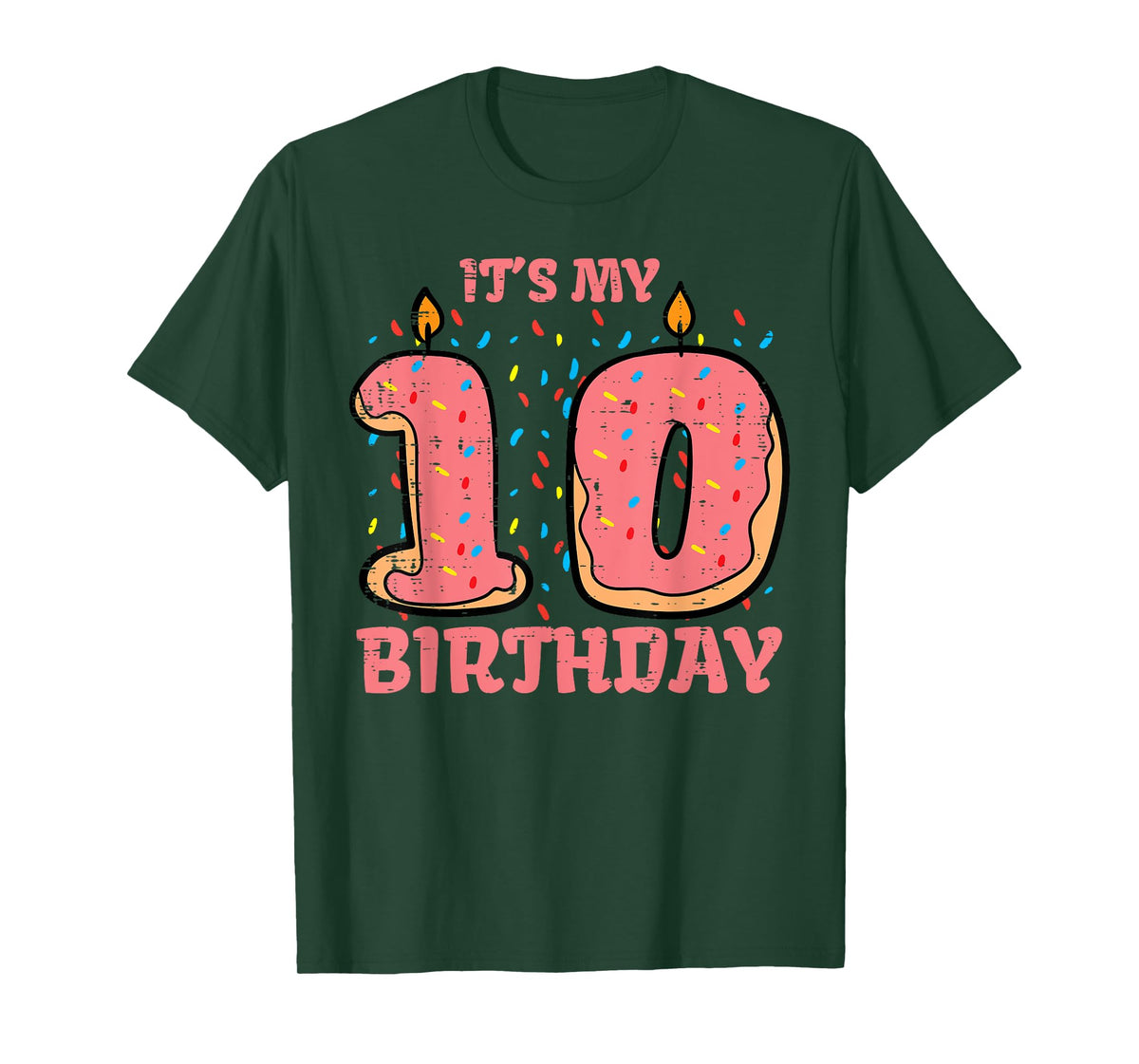 Its My 10th Birthday Cake 10 Years Old Bday Girls Boys Kids T-Shirt