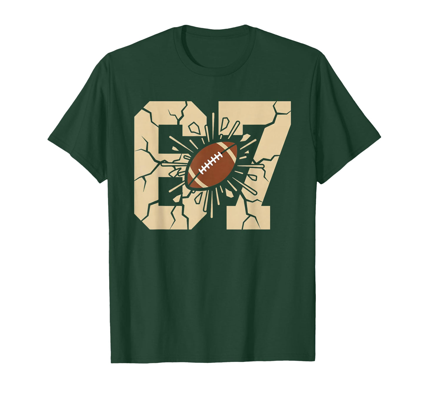 67 Football Six Seven 6 7 Meme - Funny 6-7 Drip American T-Shirt