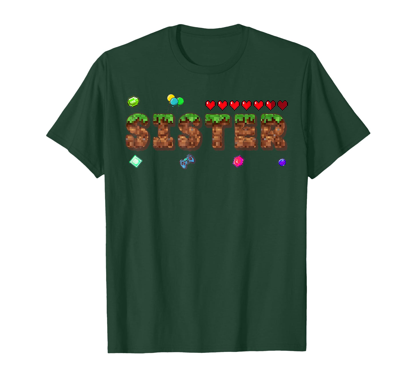 Sister Of The Birthday Boy Pixel Game Party Matching Family T-Shirt