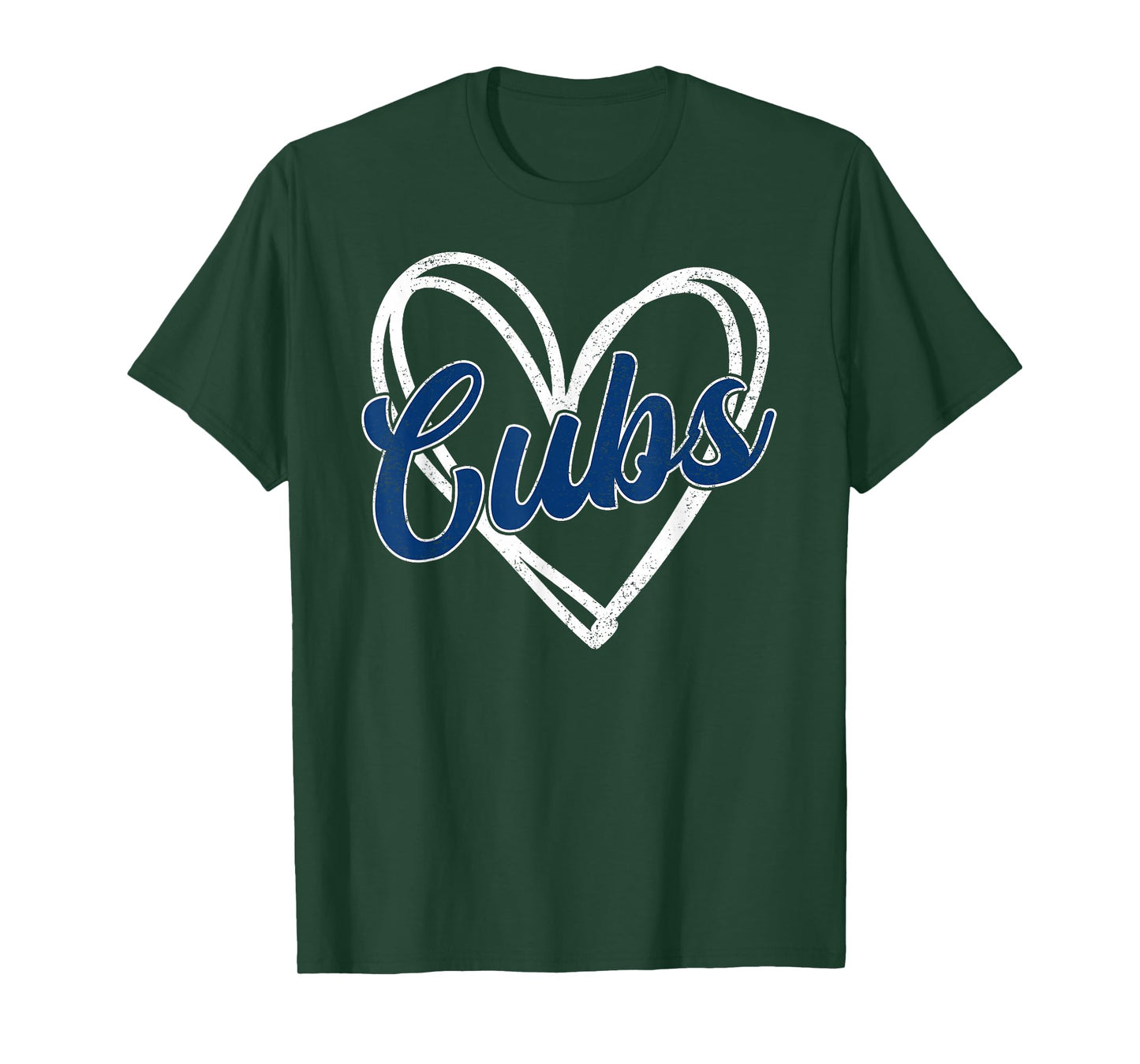 Vintage Cubs Name Heart for Men Women and Kids T-Shirt