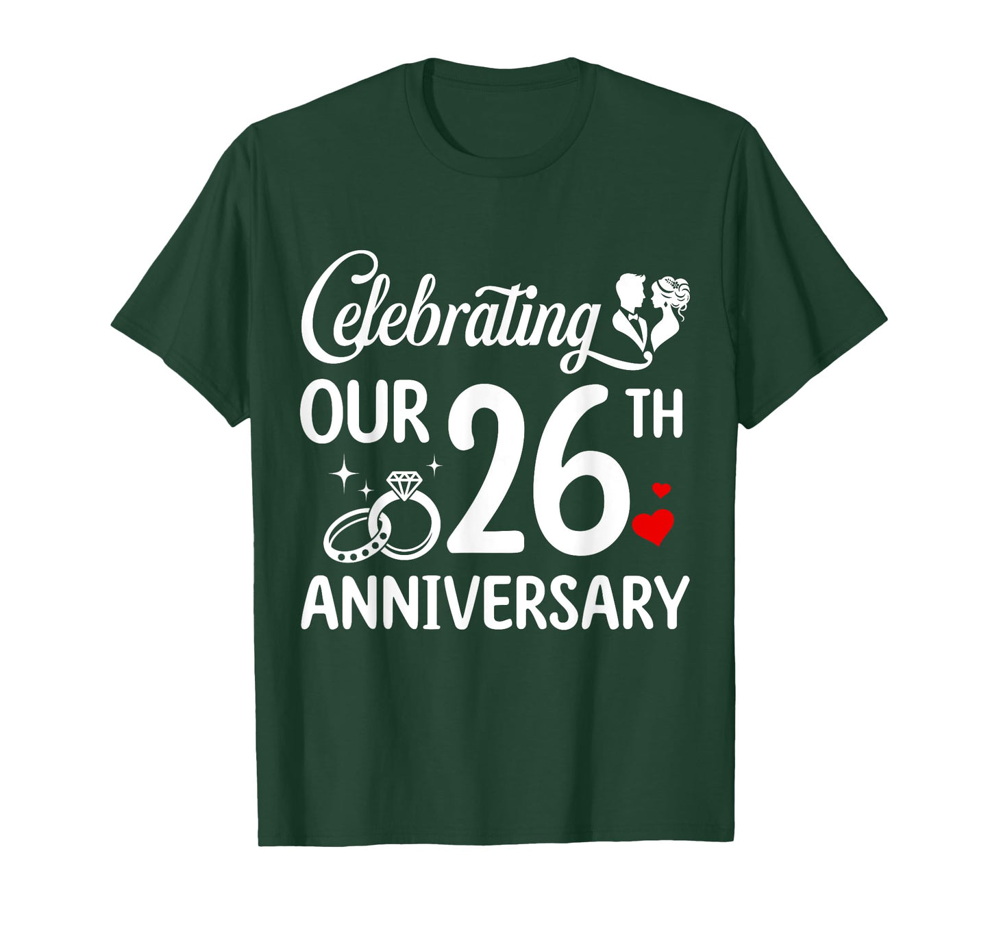 Celebrating Our 26th Wedding Anniversary Marriage 26 Years T-Shirt
