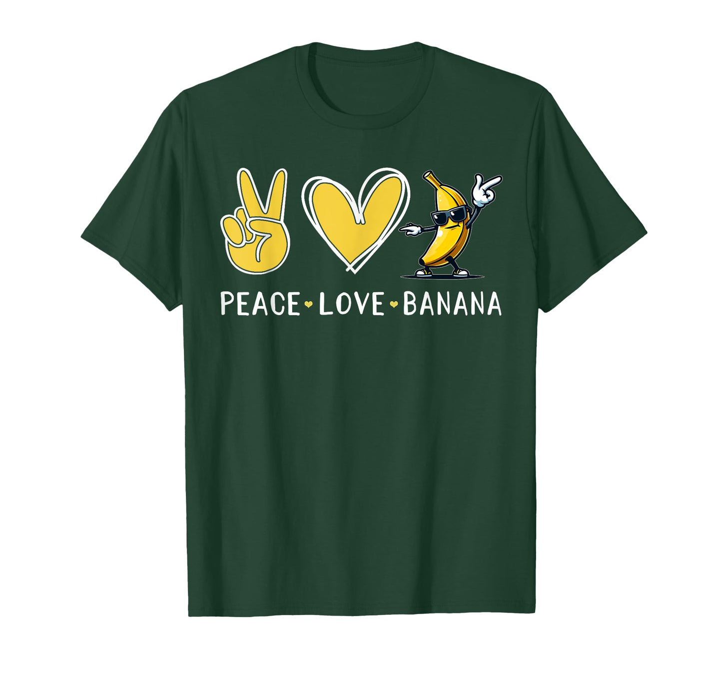 Funny Love Bananas Shirt Cute Banana Gifts Peace Love Banana T-Shirt