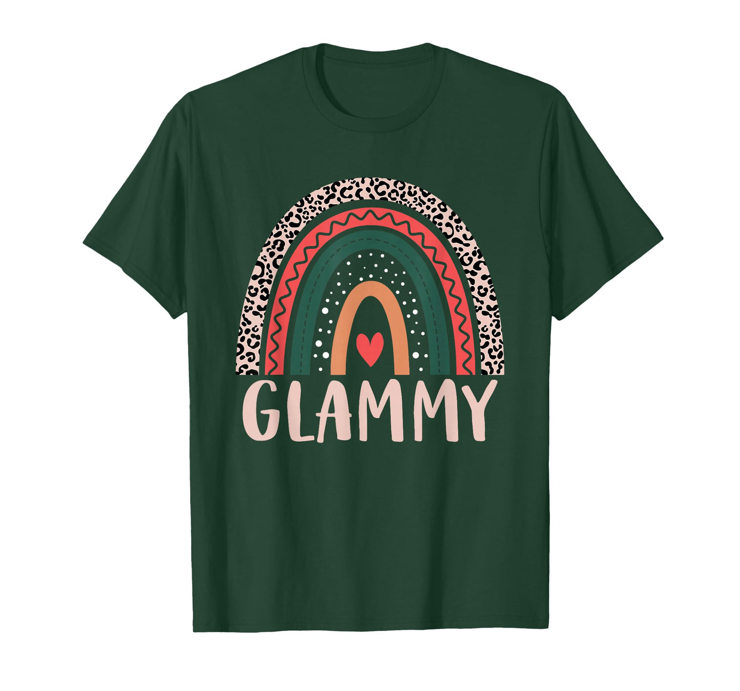 Glammy Rainbow Grandma Grandmother Women Mothers Day Glammy T-Shirt