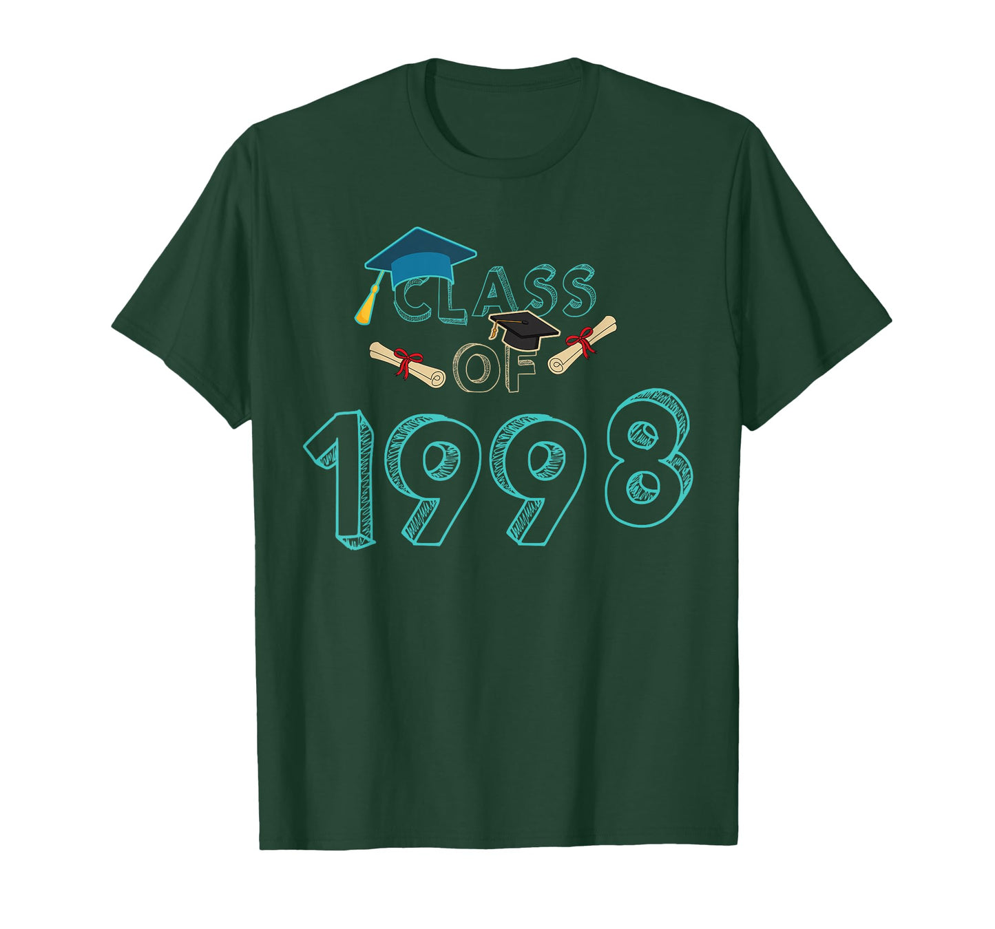 Class Of 1998 Graduation School Reunion Student Teacher Men Women Girls Kids T-Shirt