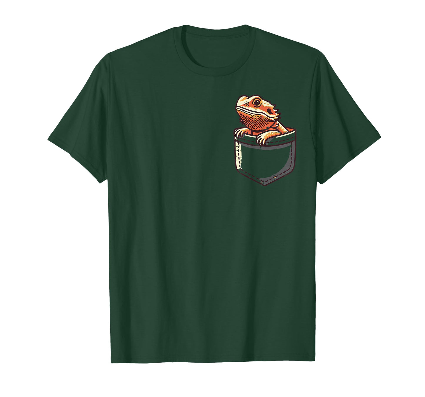 Bearded Dragon Pocket Beardie Lover Reptile Men Women Kids T-Shirt