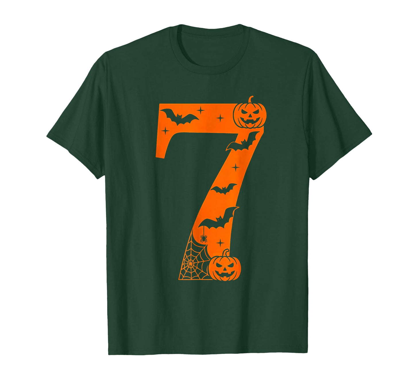 Number 7 Funny Six Seven Meme Halloween T-Shirt