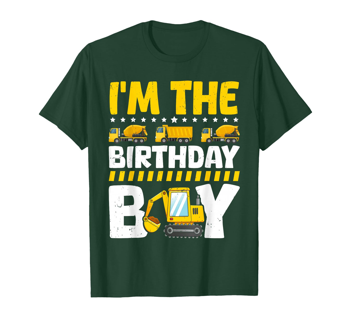 Family Theme Construction Birthday Party Supplies I'm The Birthday Boy Construction Theme Bday T-Shirt