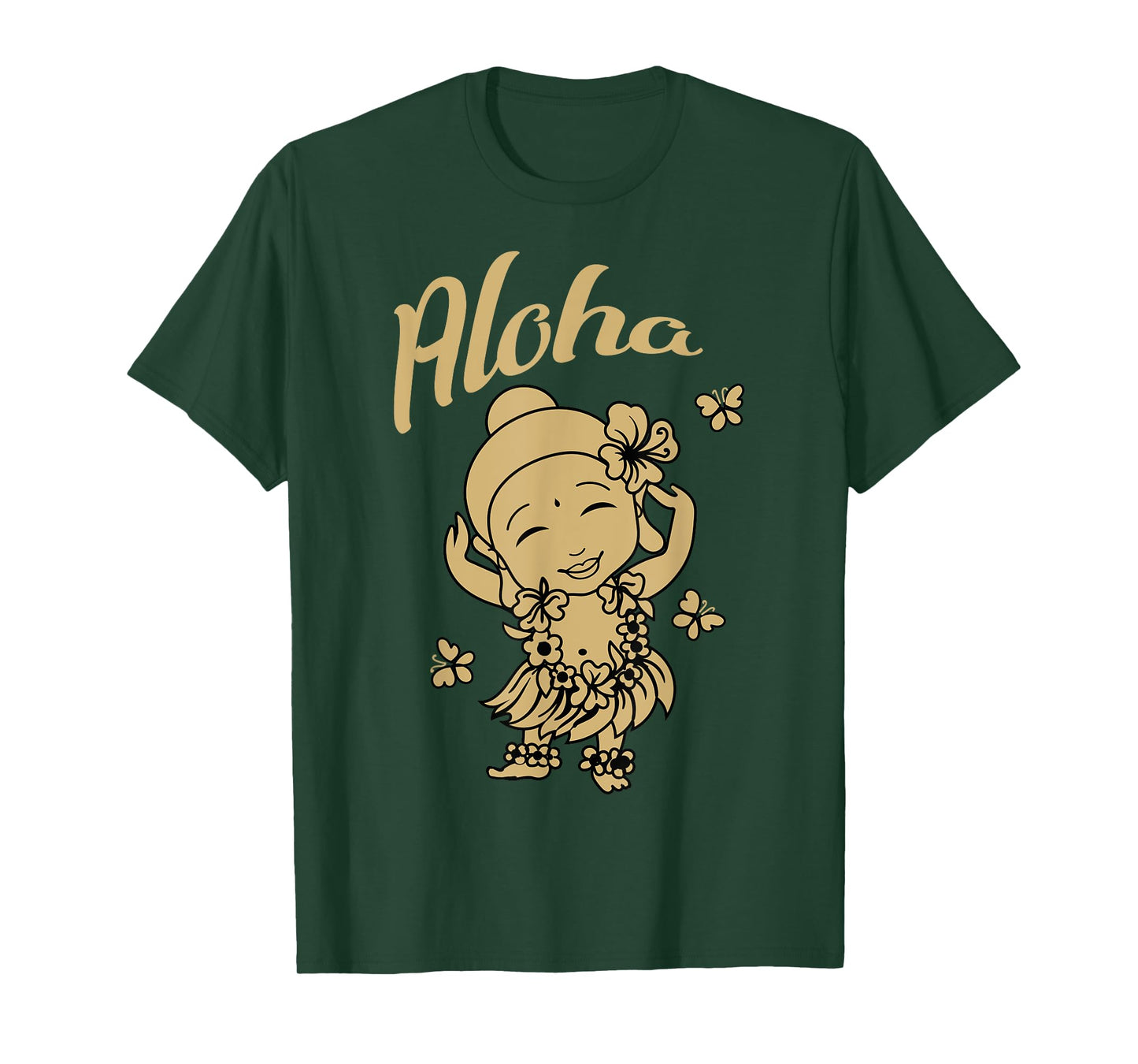 Aloha Buddha Funny Hawaiian Buddhist Yoga Meditation T-shirt