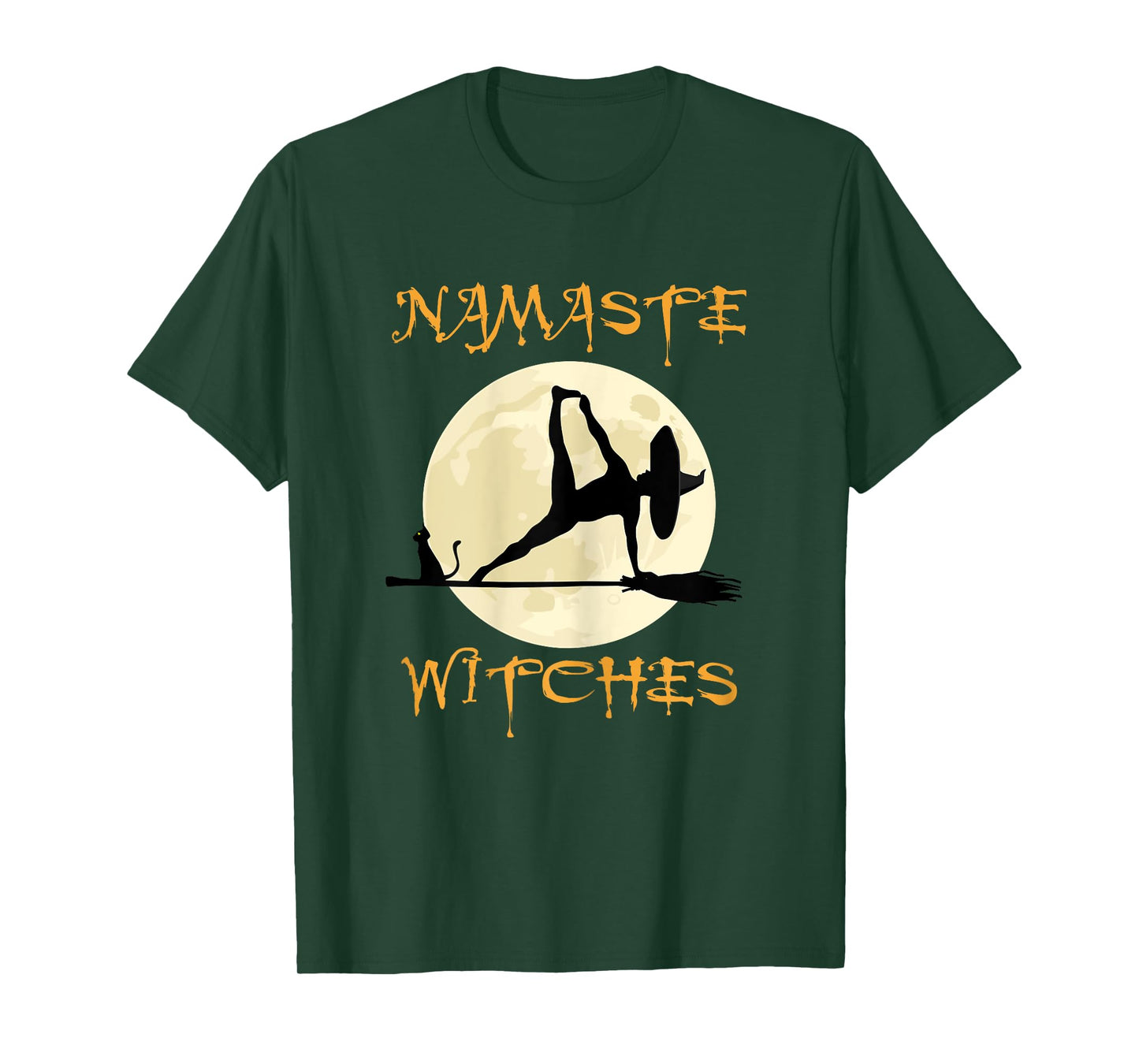 Namaste Witches - Halloween Yoga T-Shirt for Women