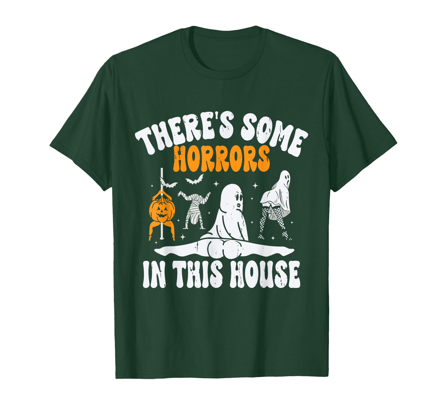 There's Some Horrors In This House Ghost Halloween T-Shirt