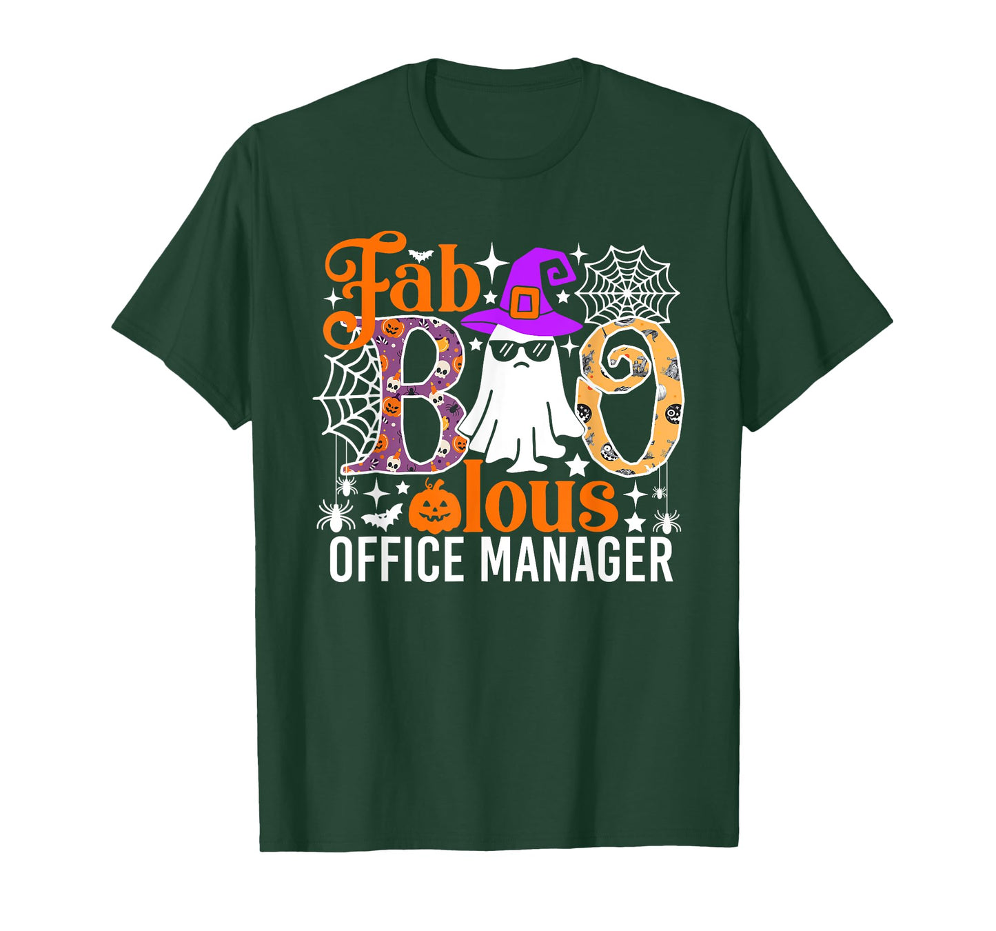 Fab Boo Lous Office Manager Funny Halloween Costume T-Shirt