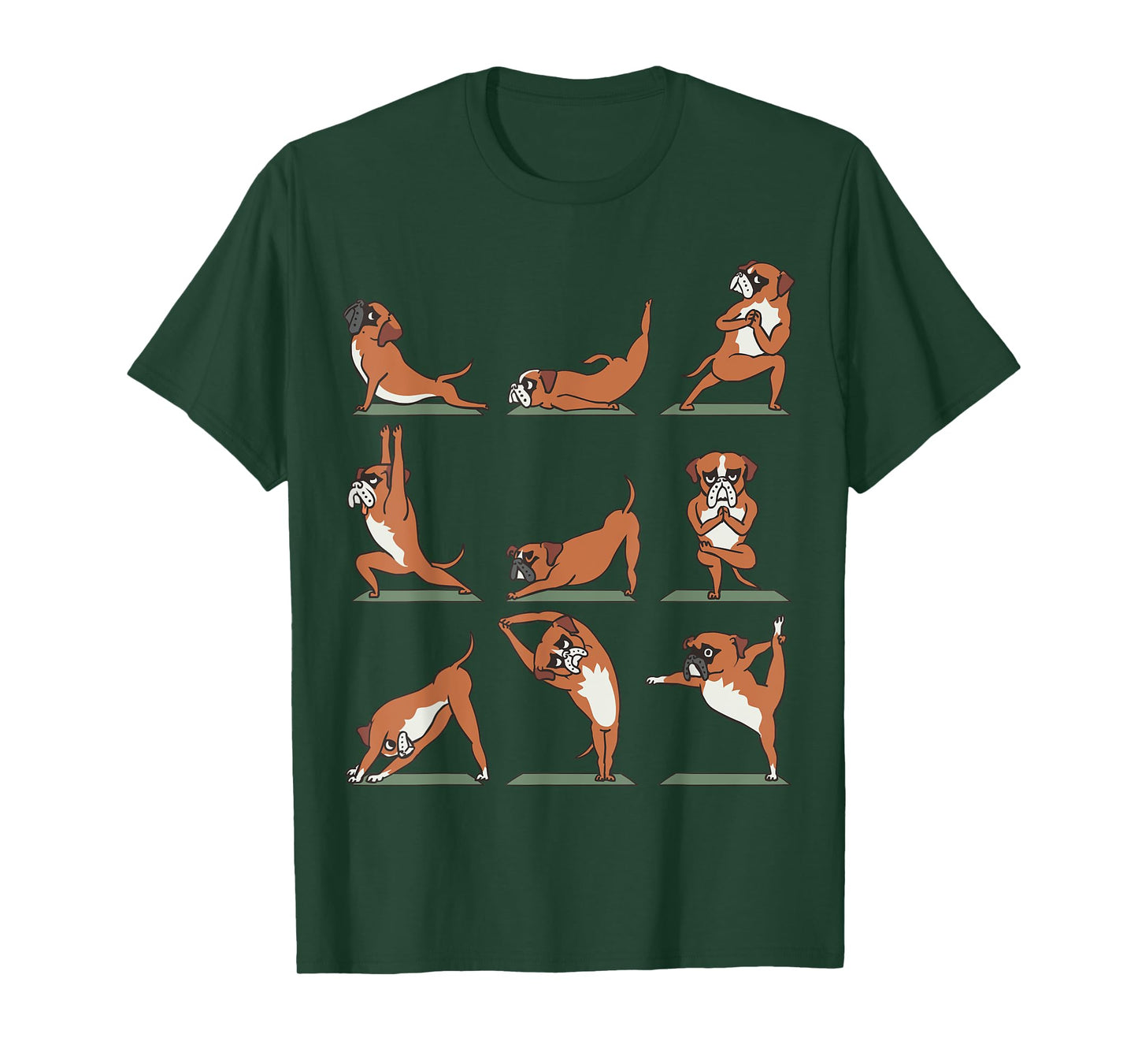 Boxer Yoga Asana Pose Meditation Funny T-Shirt T-Shirt