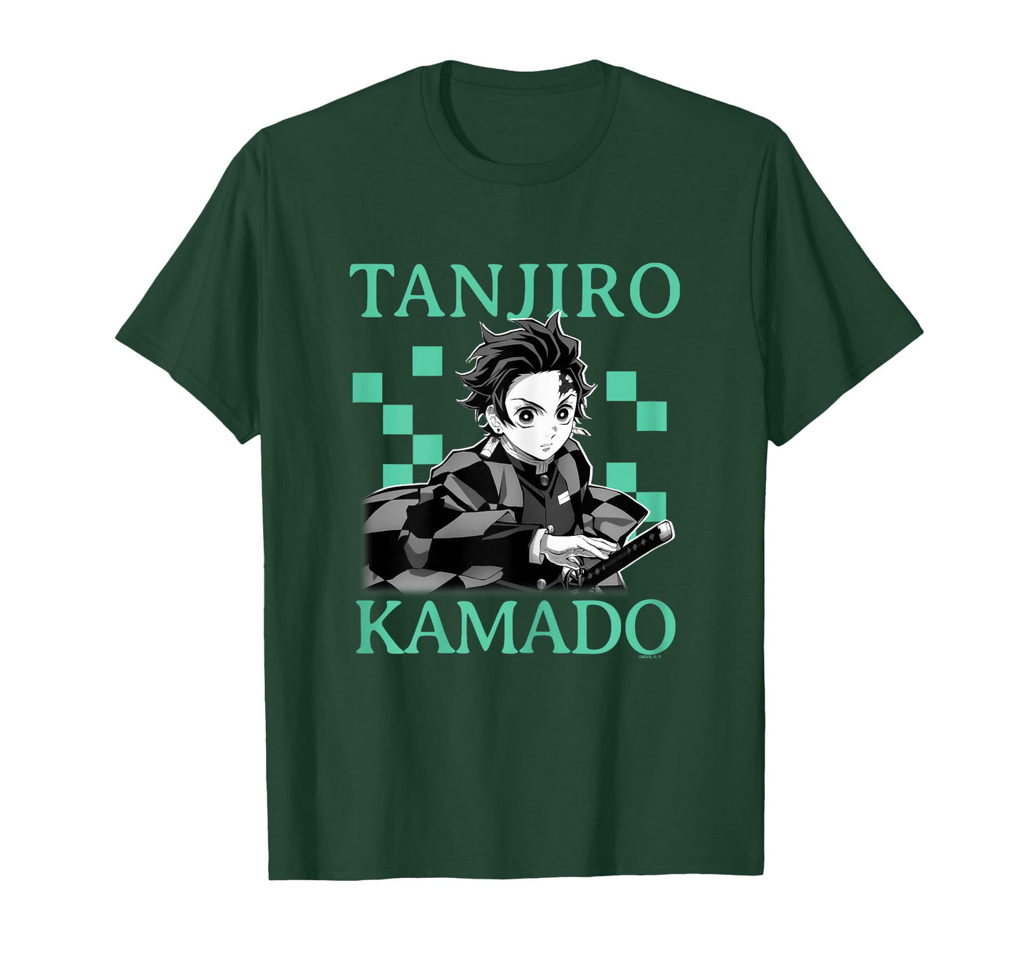 Demon Slayer: Kimetsu no Yaiba Tanjiro Retro Haori Pattern T-Shirt