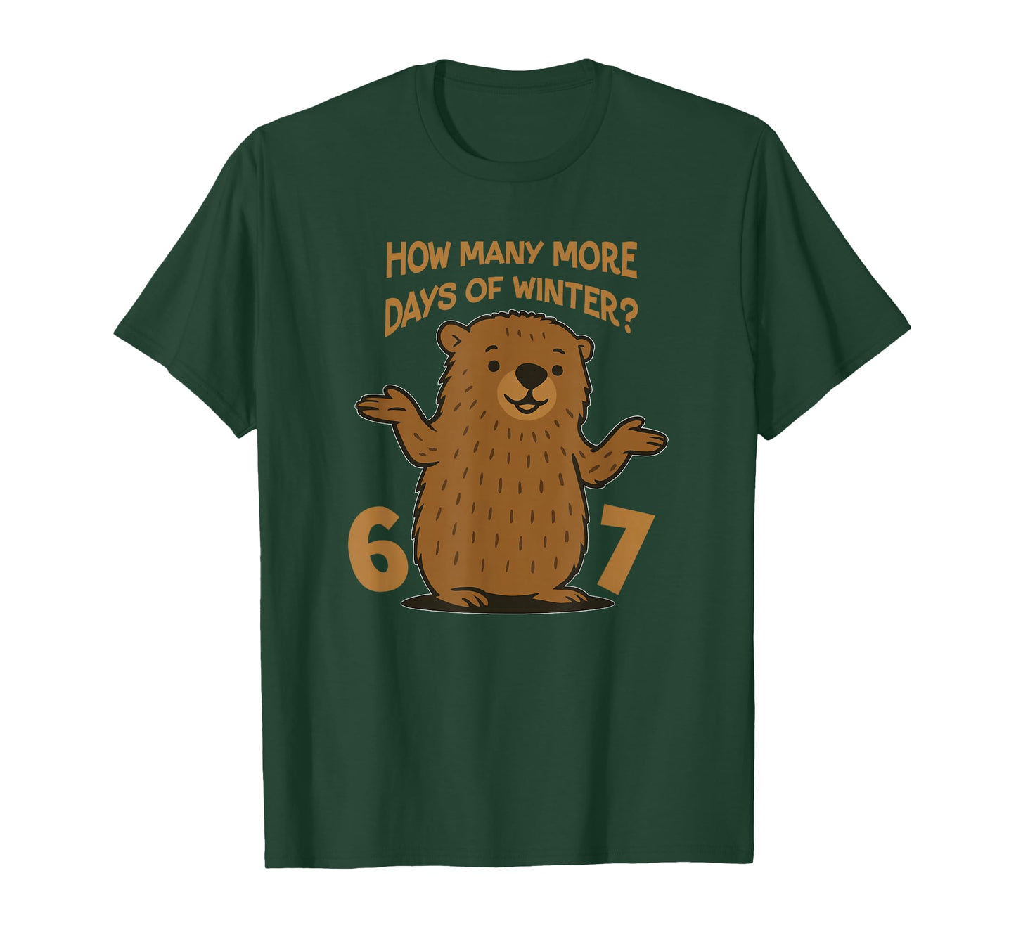 67 Groundhog Day Funny School Teacher Boy 6 7 T-Shirt