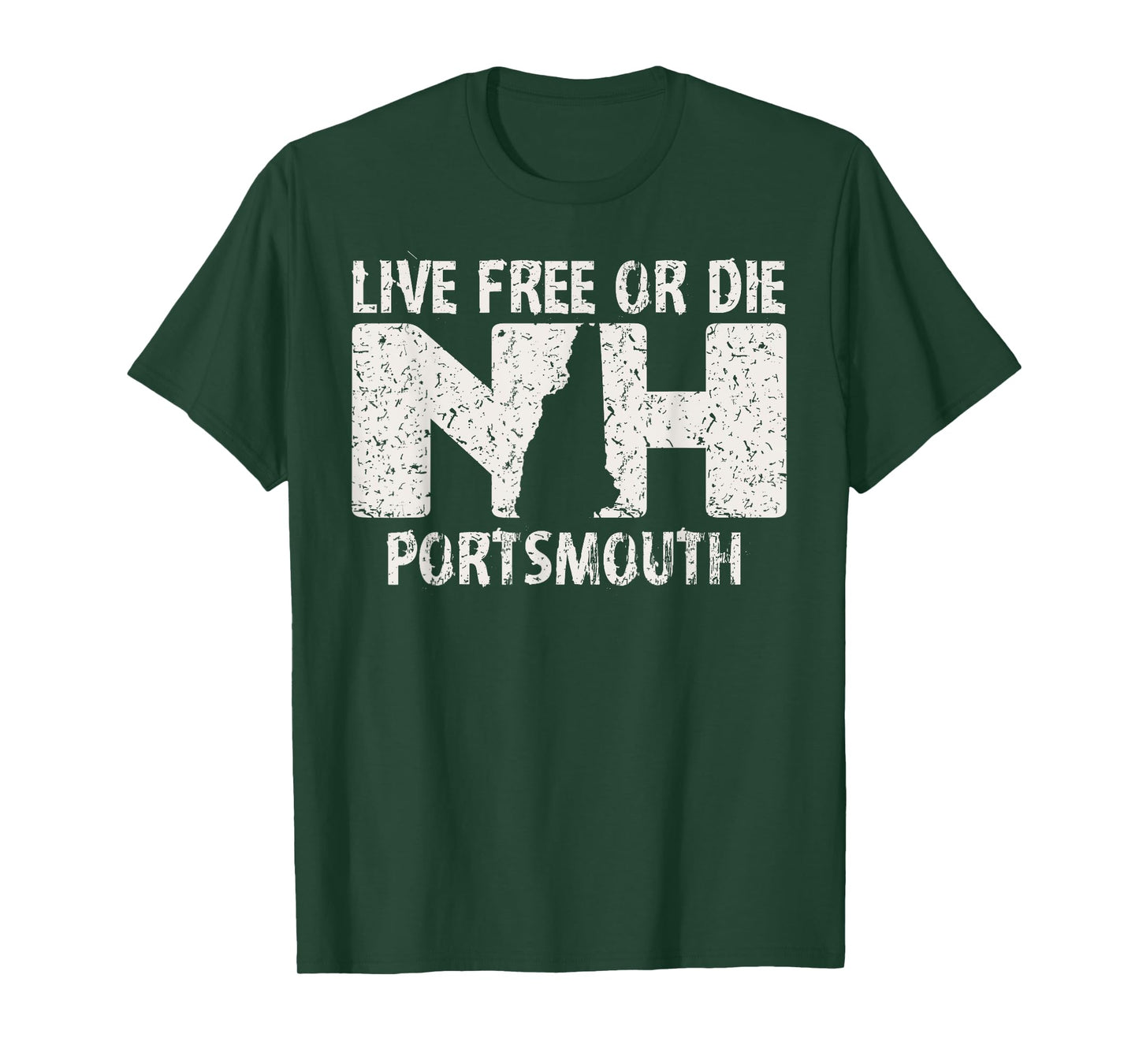 Portsmouth, NH Live Free or Die T-Shirt