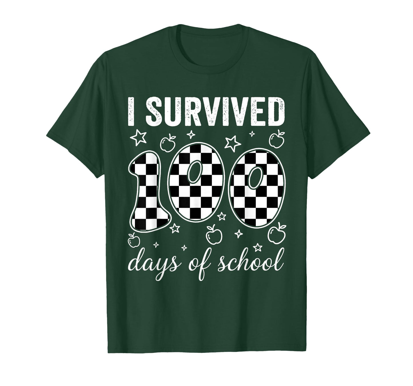 I Survived 100 Days of School Students Teachers 100th Day T-Shirt