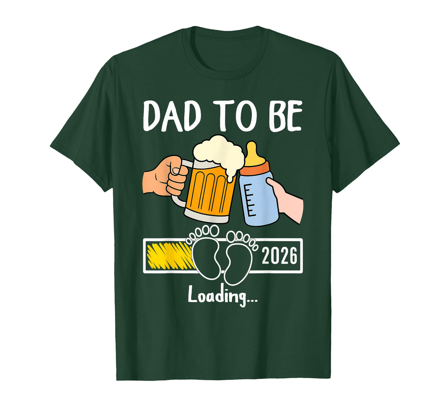 Dad to Be 2026 Funny New Baby Father Daddy to Be Promoted T-Shirt
