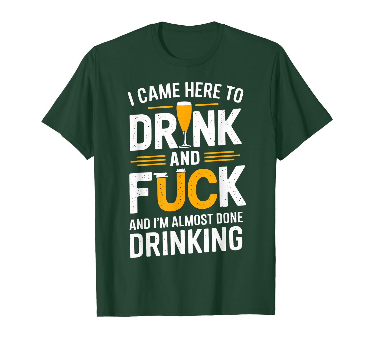 I Came Here To Drink And Fck Funny Party T-Shirt