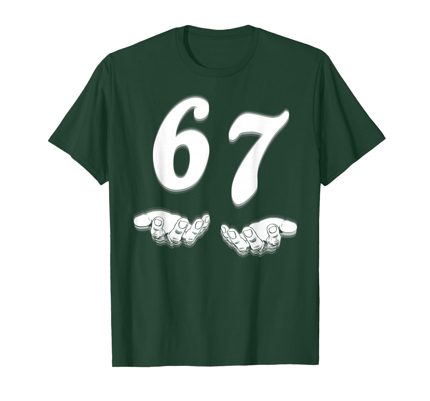 Funny Six Seven 6 7 Meme Gen Alpha Slang T-Shirt