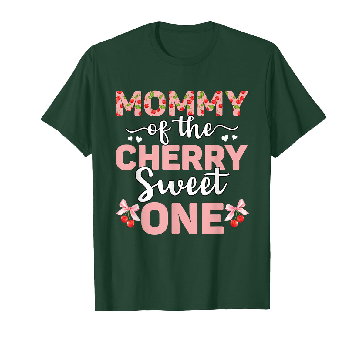 Mommy Of The Cherry Sweet One 1st Birthday Cherry Lover T-Shirt