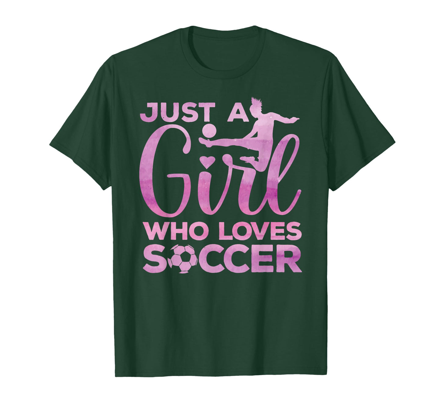 Soccer Girl Art For Girls Kids Toddler Women Soccer Player T-Shirt
