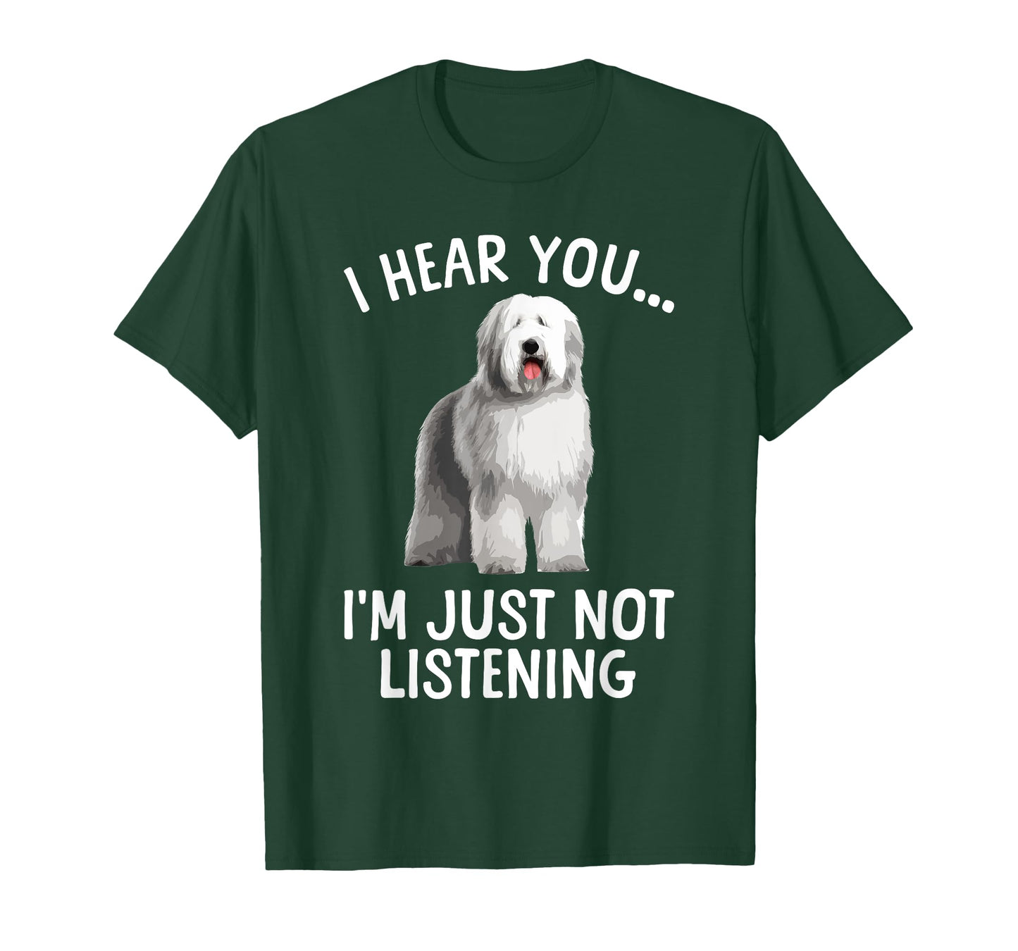 Funny Old English Sheepdog Art For Men Women Sheep Dog Lover T-Shirt