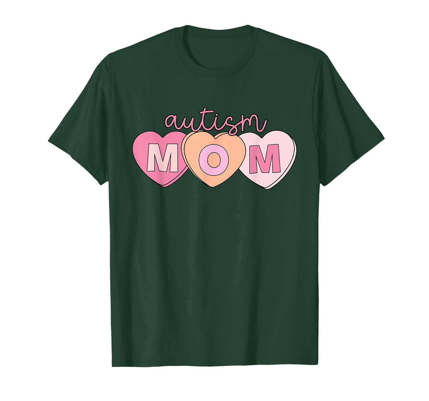 Heart Candy Autism Mom Neurodiversity SPED Teacher Valentine T-Shirt