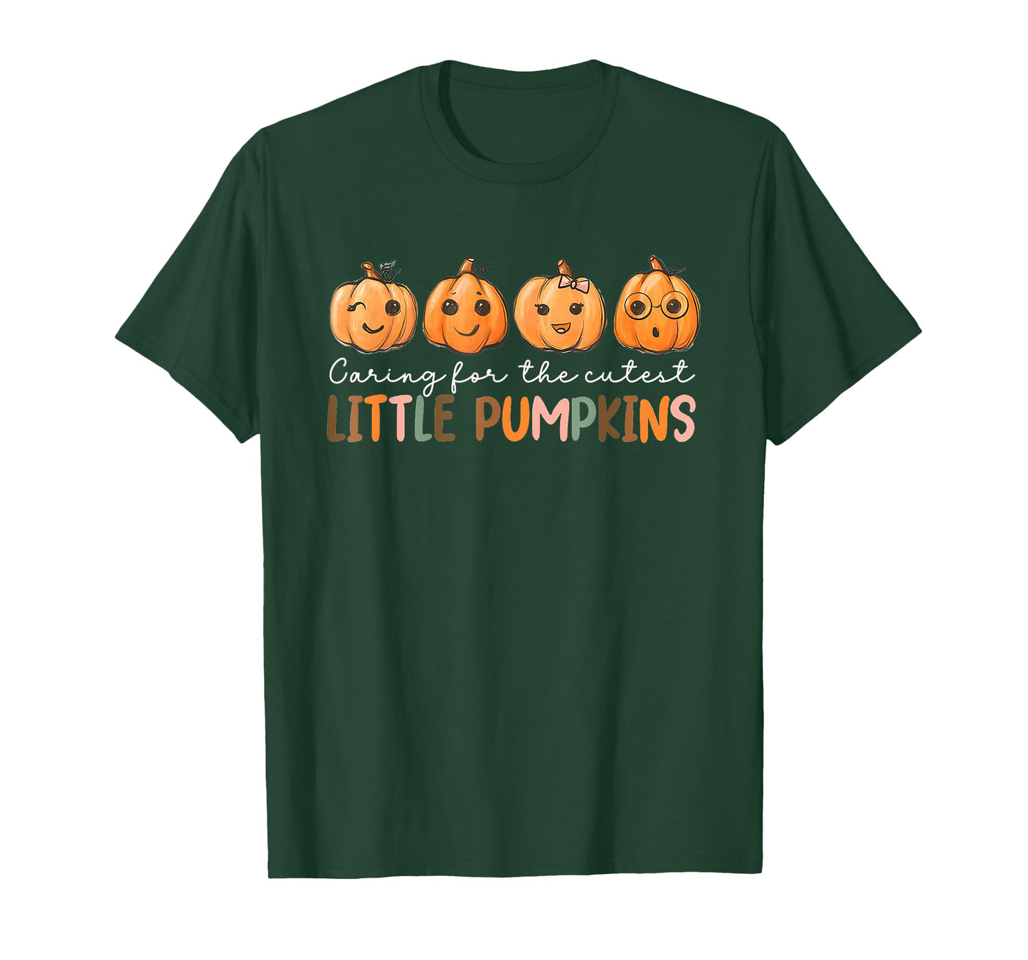 NICU Nurse Halloween Cutest Pumpkins Mother Baby Nurse Fall T-Shirt