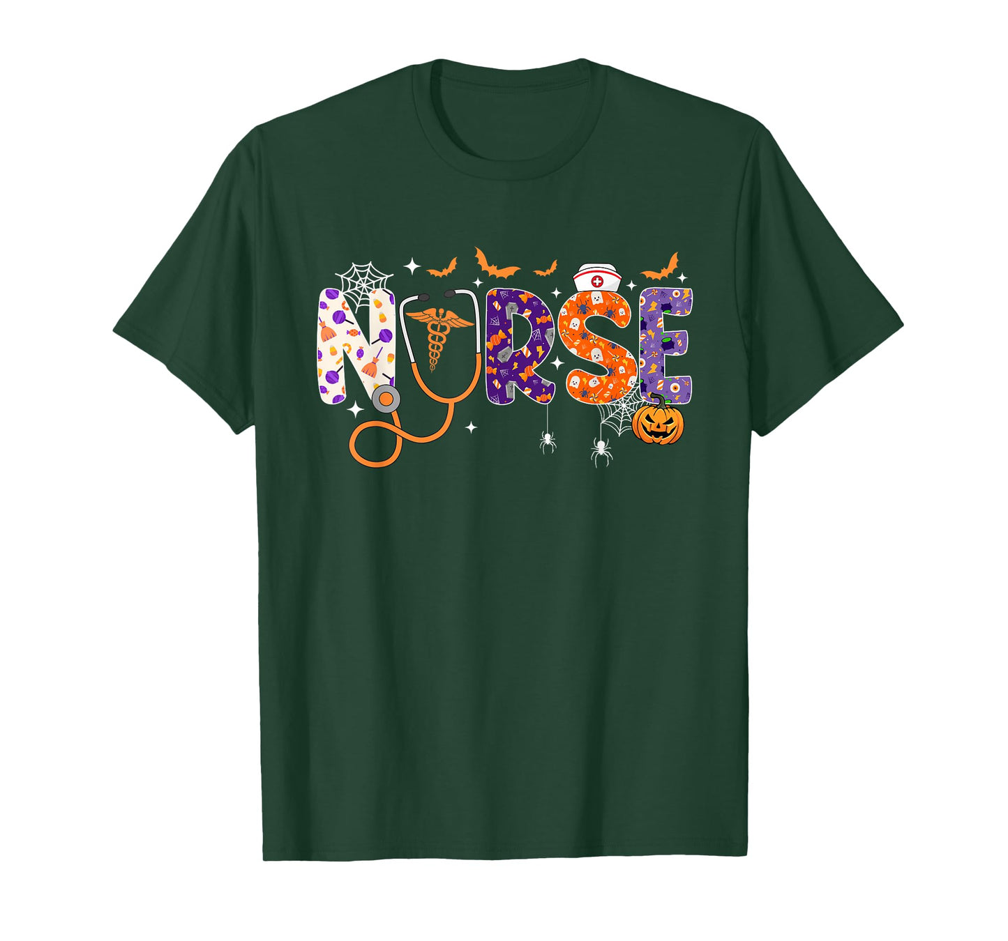 Halloween Nurse Shirts For Women RN NICU Nursing Halloween T-Shirt