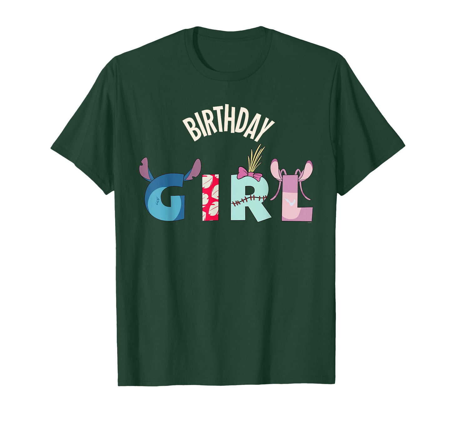 Disney Lilo & Stitch "Birthday Girl" Matching Birthday Party T-Shirt