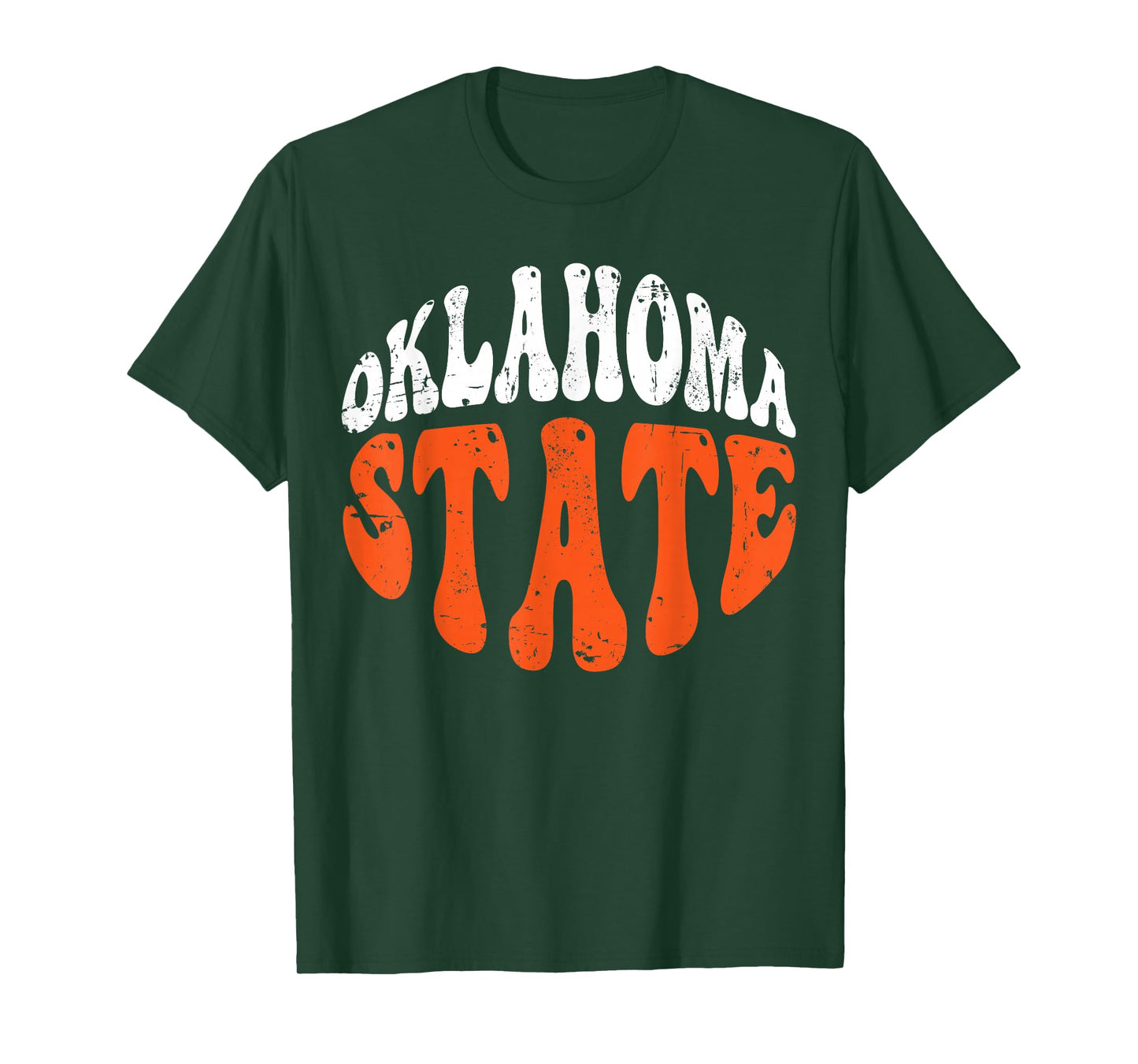 Oklahoma State Tee.Retro Vintage Distressed Design American T-Shirt