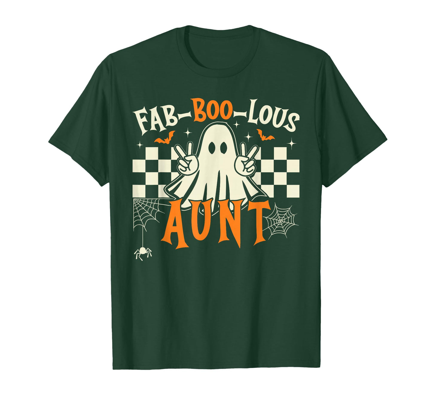 Fab Boo Lous Aunt Rero Ghost Spooky Auntie Halloween Costume T-Shirt