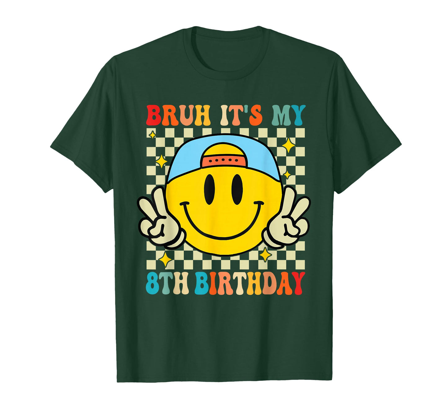 Bruh It's My 8th Birthday 8 Year Old Birthday Boys Girls T-Shirt