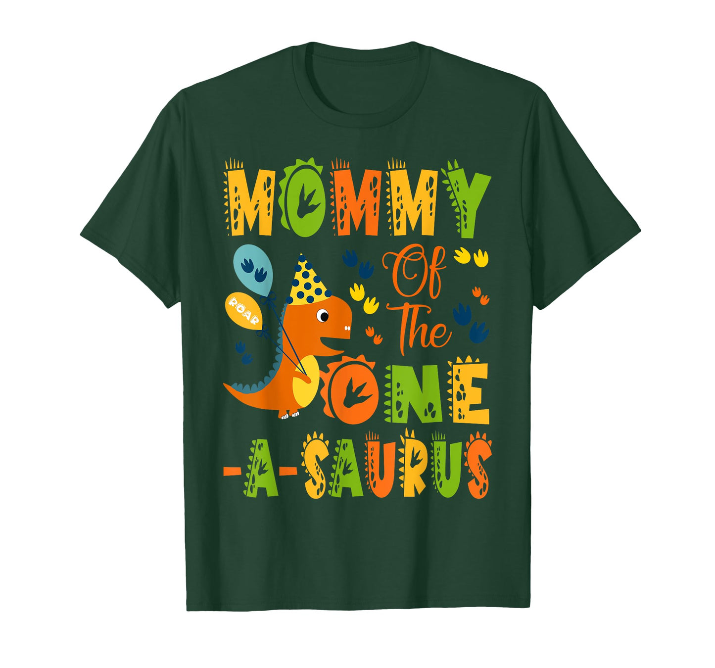 Mommy of The One-A-Saurus 1St Birthday Dinosaur Party T-Shirt