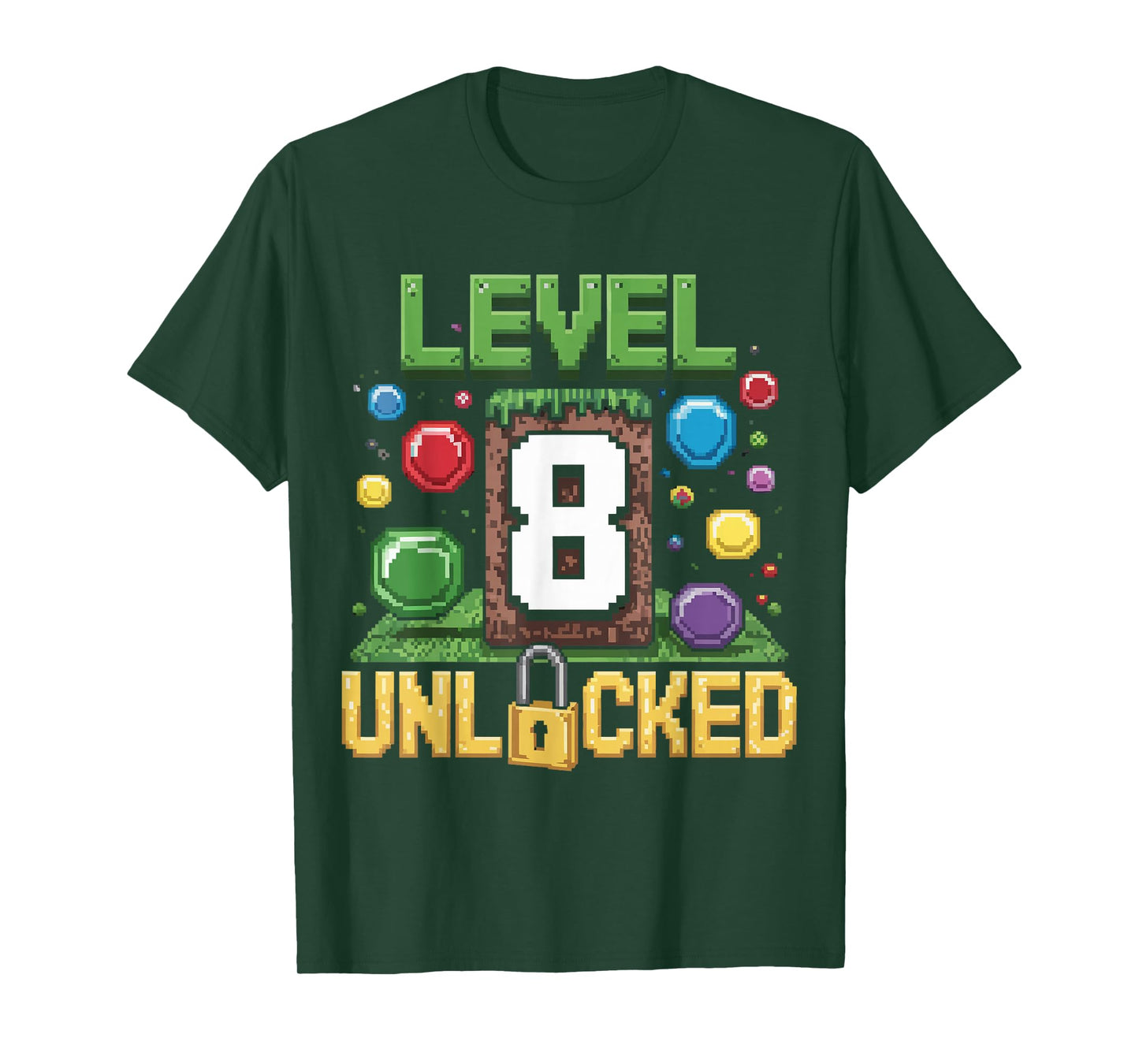 Birthday Children's Shirt Level 8 Unlocked 8 T-Shirt