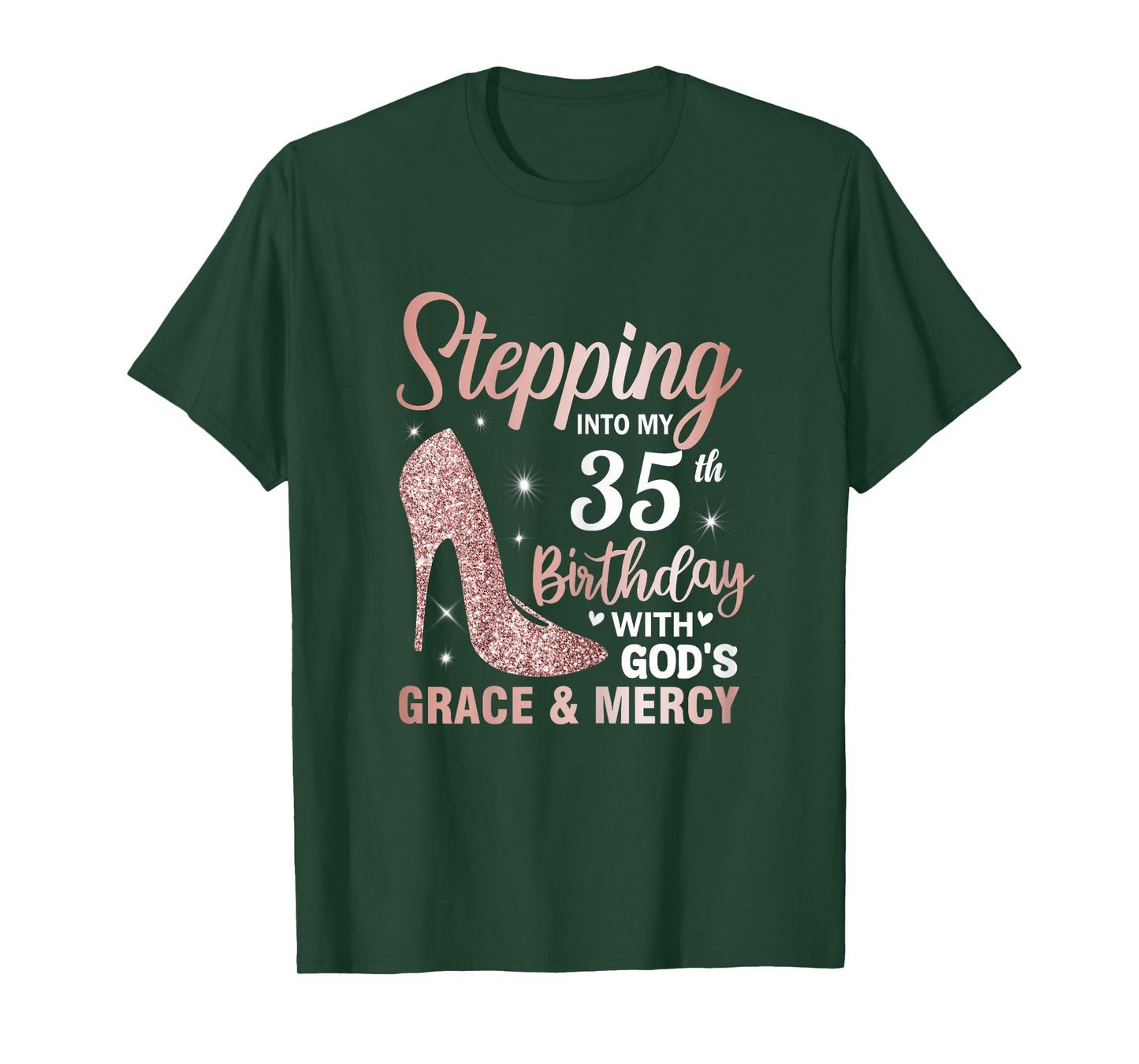 Stepping Into My 35th Birthday Shirt Women 35 Year Old Bday T-Shirt