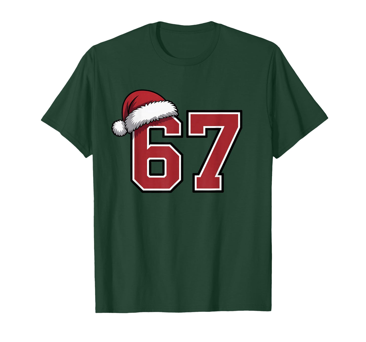 6 7 Christmas 67 Santa Six Seven Funny Christmas Boys Teens T-Shirt